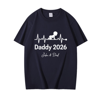 First Father's Day Gift 夏季亲子装爸爸婴儿爬服父子短袖t礼物