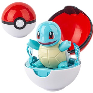 庄臣宝可梦变形球杰尼龟手办精灵公仔周边玩偶摆件皮卡丘儿童玩具