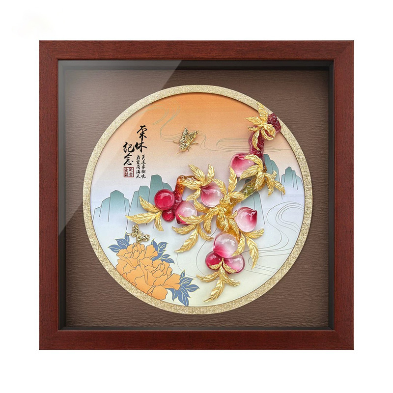 铜礼阁金箔荣休纪念摆件可定制