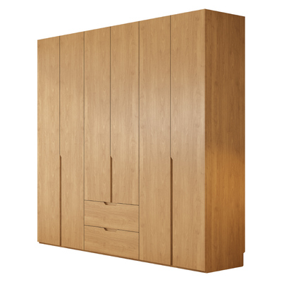 WOSIDUN橡木全实木衣柜北欧原木