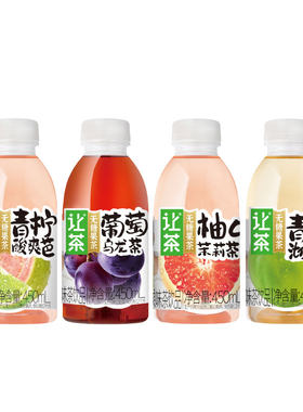 让茶无糖果茶饮料450ml*5瓶装