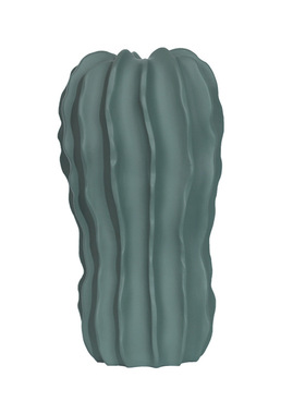 森度家居花瓶花器装饰摆件莫兰迪现代简约几何条纹创意抽象蓝色