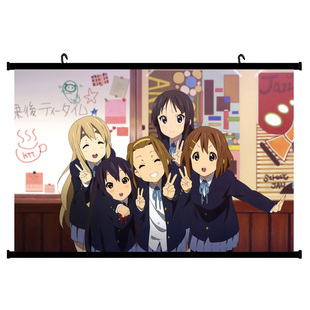 京阿尼 轻音少女K-ON! 平泽唯/秋山澪/中野梓动漫挂画海报周边