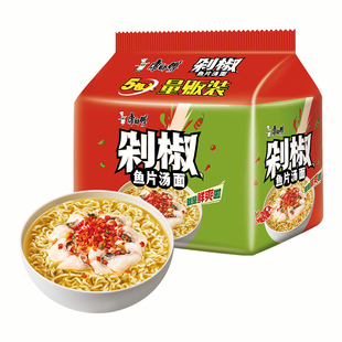 【地道湘味】康师傅剁椒鱼片汤泡面方便面整箱装湖南餐饮协会推荐