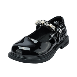 百丽童鞋女童玛丽珍鞋春季新款女孩公主鞋儿童时尚单鞋中大童皮鞋