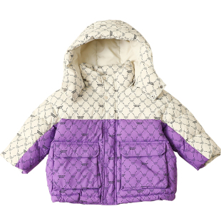 男宝羽绒服中长款2024冬季新款连帽90绒儿童羽绒服加厚保暖23917