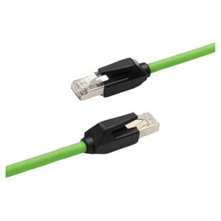 永定超6六类双屏蔽预制网线伺服机变频PLC拖链工业超高柔拖链千兆