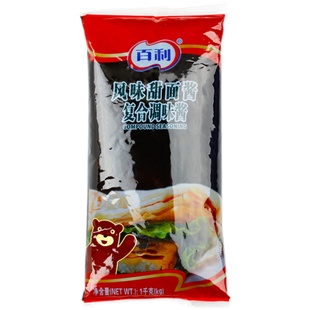 百利甜面酱 1kg*12包商用老北京烤鸭蘸酱鸡肉卷手抓饼炸酱面拌酱