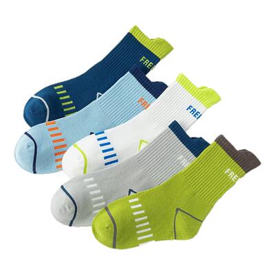 男童袜子秋季纯棉青少年运动袜