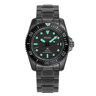 【自营】SEIKO精工手表男 时尚运动太阳能机芯表钢带男表SNE587P1