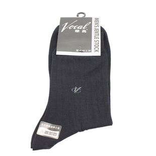 华高夏季男袜透气吸汗薄棉条纹丝光棉短筒男士绅士透气袜子 71144