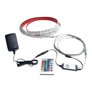 七彩遥控鱼缸专用led灯带水族古法缸鱼池水池假山摆件防水氛围灯