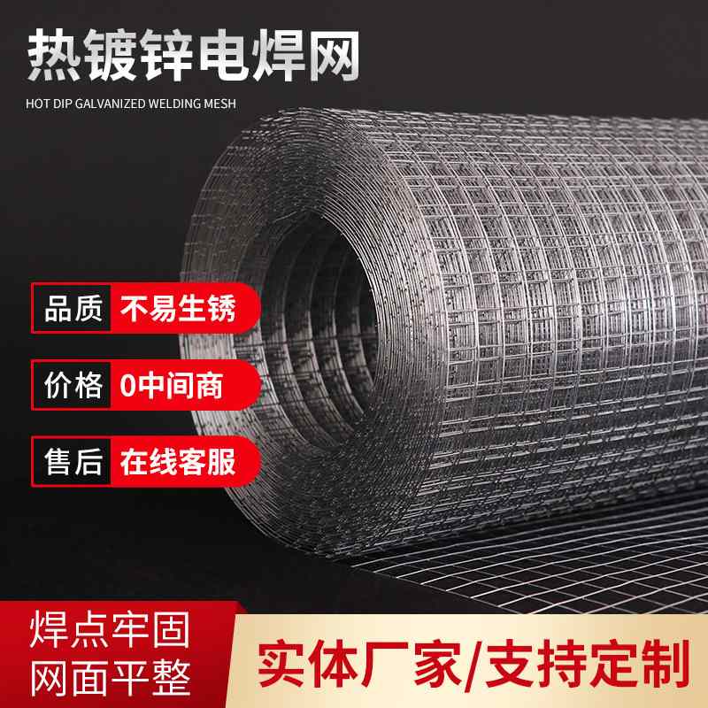 镀锌电焊网批发外墙保温镀锌钢丝网铁丝网工地抹灰钢 丝网厂