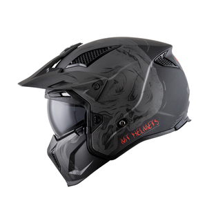 西班牙MT街霸复古摩托车组合头盔半盔拉力哈雷机车头盔骑行安全帽