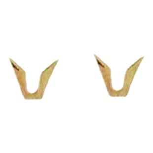 韩国GM眼镜金色LOGO标V牌腿板材墨镜配件KEYWEST DreaBlack peter