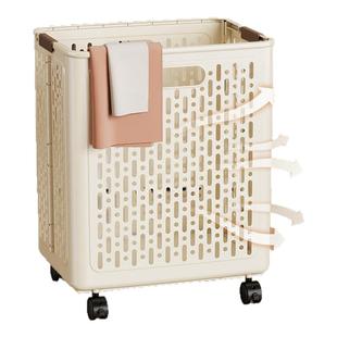 可折叠带轮脏衣篓家用脏衣服收纳筐大容量特大号卫生间浴室脏衣篮