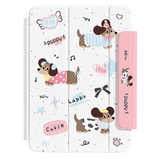 ipadpro保护套旋转2024款air6壳磁吸拆分air5适用苹果10防弯9摔mini7可爱11寸平板13透明12.9包4无笔槽8Y折22