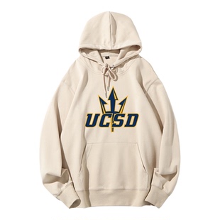 新品UCSD加利福尼亚大学圣迭戈分校留学生连帽加绒卫衣纪念品