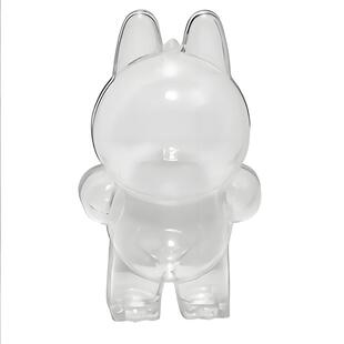 mini拉布布四代心底密码保护壳labubu4.0透明保护罩硬壳外出娃包