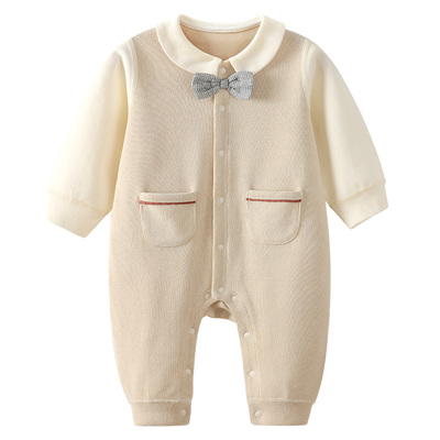 modomoma绅士男宝长袖爬服