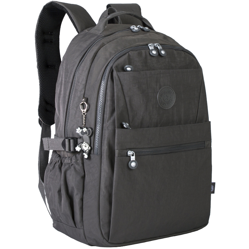 欧美时尚尼龙布双肩包大容量男女旅行背包中学生书包精致16寸电脑
