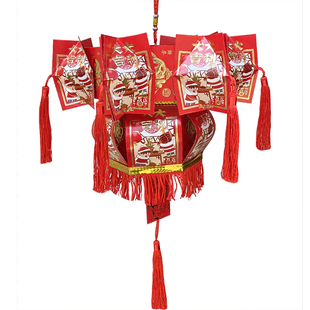 新年亲子手工灯笼制作diy材料包儿童手提灯教学创意红包花灯自制