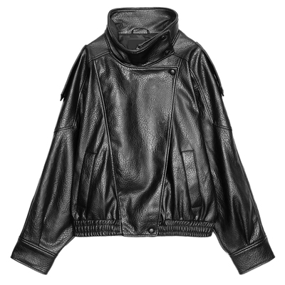 ZARluvip查罗仿皮衣夹克外套女装