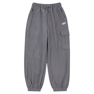 胖女童休闲裤工装款灯芯绒秋冬季2024新款加肥加大码宽松加厚长裤