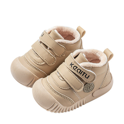 官方正品Ginofu加绒防滑婴儿鞋子