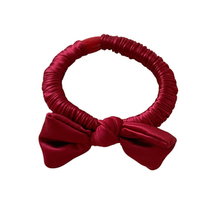 新年喜庆红色蝴蝶结发绳2025新款高端丸子头扎头小肠发圈皮筋头饰
