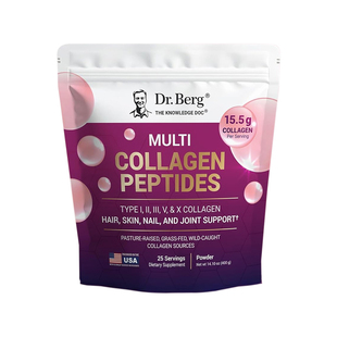 美国直邮Dr. Berg伯格Multi Collagen Peptides肽胶原蛋白肽冲粉