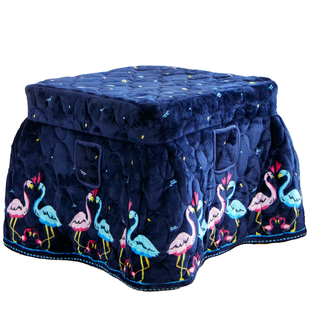 烤火桌子罩套冬季正方形加厚新款烤火桌布烤火桌子围罩加绒烤火被