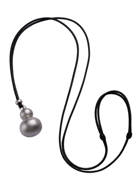 足银999葫芦吊坠毛衣链