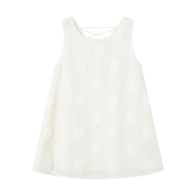 SOMESOWE 立体花朵系带背心裙