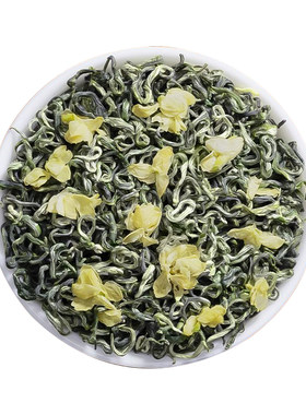 茉莉花茶2025年新茶特级浓香茉莉绿茶飘雪花茶小袋装pvc透明盒装