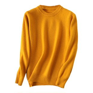 双股加厚正肩半高领套头毛衣女100%纯羊毛衫保暖双层大码打底冬季