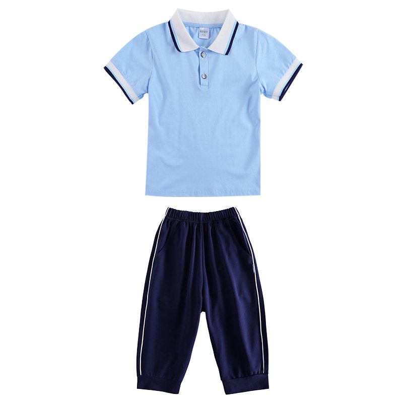中小学生校服夏装短袖中裤套装