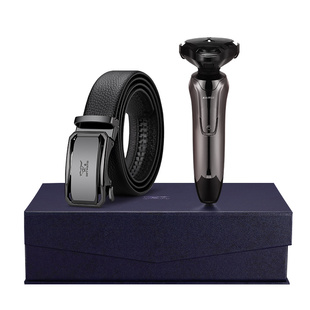 七匹狼腰带送男友老公生日礼物爸爸岳父皮带剃须刀实用高档礼盒