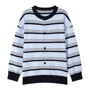 左西童装男童针织开衫毛衣儿童春秋2026新款男大童薄款抗起球上衣