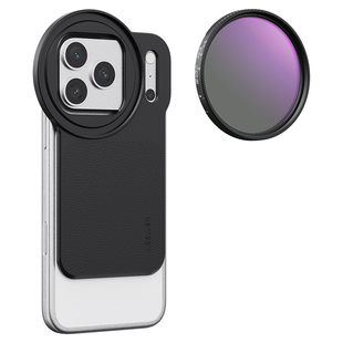 纽尔适用于iphone苹果17/16/15/14手机ND2-32滤镜可调CPL偏振镜片