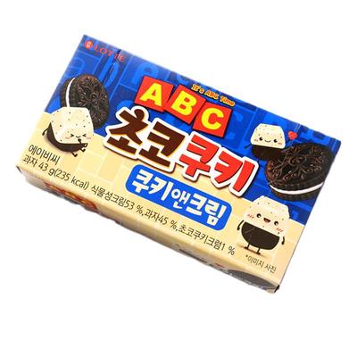 韩国进口乐天ABC巧克力曲奇饼干