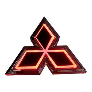 适用于三菱翼神菱帅蓝瑟戈兰劲炫欧蓝德发光车标灯led后尾标改装