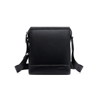 HLA/海澜之家男士斜挎包真皮商务单肩包大容量通勤挎包送老公爸爸