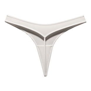 纯棉丁字裤女无痕内裤性感纯白色细带一根线弹力T裤Y纯欲少女运动