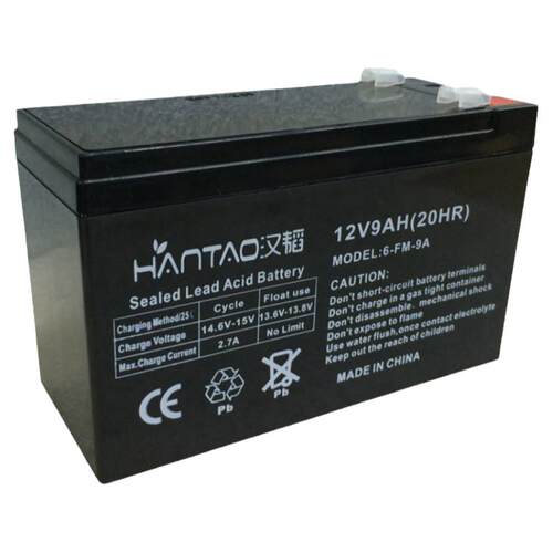 汉韬12V9AH铅酸蓄电池UPS电源卡通气模人偶喷雾器电梯电瓶代替8AH