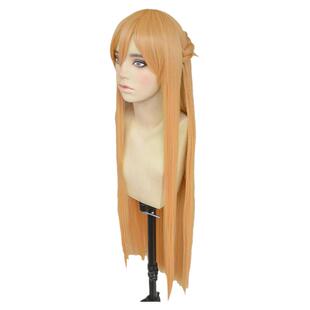 刀剑神域：序列之争亚丝娜加厚麻花辫子俏丽密香金cos假发