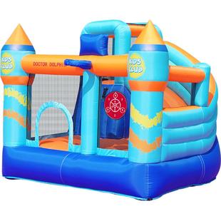 博士豚家用小型儿童充气城堡室内外蹦蹦床滑梯淘气堡玩具生日礼物