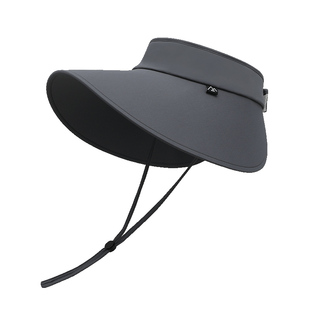 MISSION UV遮阳帽男士渔夫帽户外防紫外线太阳帽空顶防晒钓鱼帽子