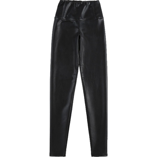 ALLSAINTS女士紧身皮裤Cora修身黑裤子秋季时尚高腰WL166P