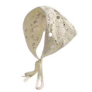 头巾三角巾针织女田园风2025新款法式头饰网红同款包头钩花发带